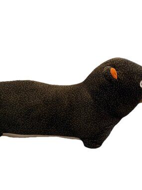 Target Circo Pillowfort Body Pillow Black Bear 27” X Lg Plush Stuffed Animal Tag